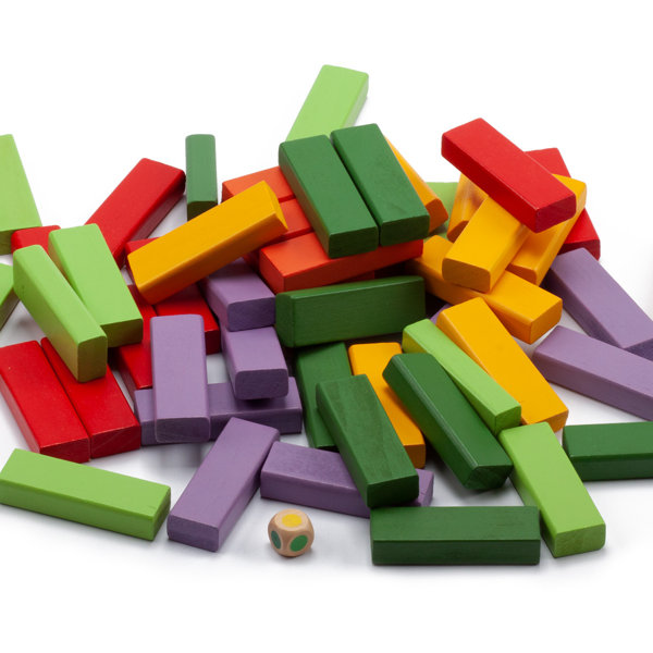 GSE Games & Sports Expert 54piece Multicolor Mini Tumbling Timbers